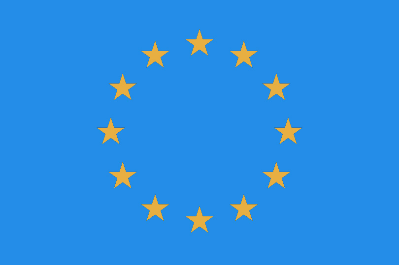 EU Flag_sky blue_gold